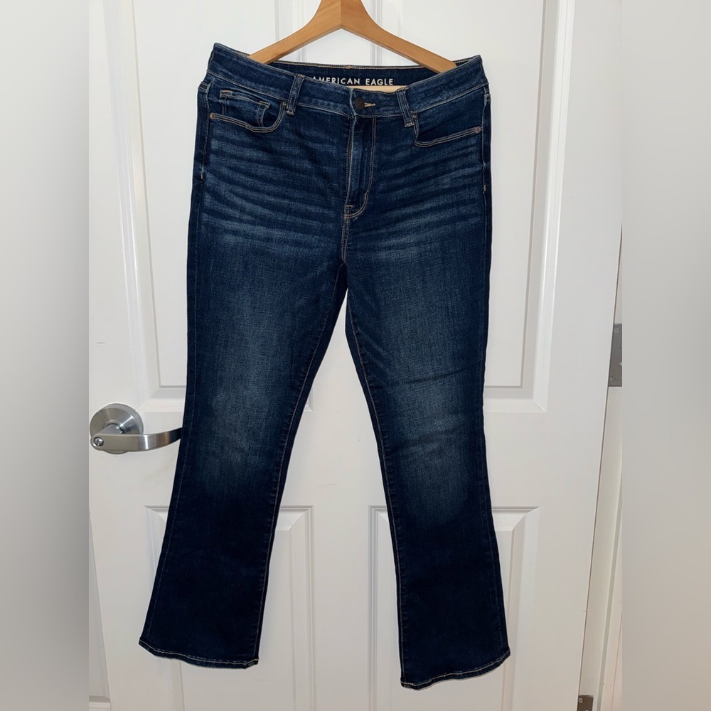 American Eagle Outfitters Dark Blue Flare Jeans